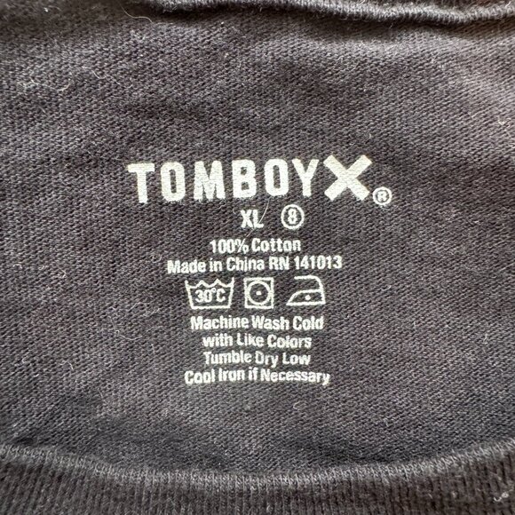 TOMBOYX Black T-Shirt - XL All Gender #HumanAgenda - Picture 6 of 6